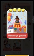 Monopoly go karta Dekoracje gotowe 4* set 15 naklejka