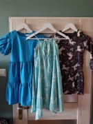 Zestaw sukienek dziewczynka 134 8–9 lat jednorożce + elegancka + letnia