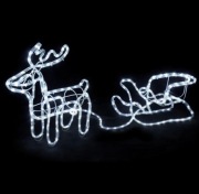 Dekoracja świąteczna renifer i sanie LED