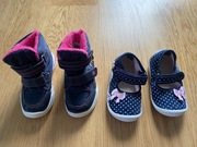 Lupilu buty zimowe kozaki granatowe ocieplane - 22 b. dobry - stan