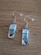 Kolczyki morze łódź 