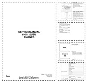 Isuzu CASE 6HK1 Engine Service Manual Instrukcja serwisowa naprawcza