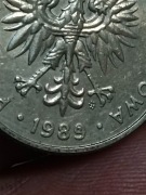 Sprzedam monete 20 zl 1989 r Destrukt kropka w 9