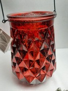 Lampion czerwony metaliczny