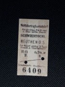 Magnes Bilet Schwientochlowitz (Świętochłowice) - Beuthen