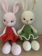 króliczek - przytulanka, zabawka, szydełko,amigurumi