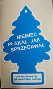 Naklejka choinka Niemiec płakał jak sprzedawał jak Wunderbaum Niebieska 