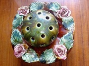 Ikebana do kwiatów, gliniana