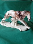 Figurka psa charta rosyjskiego Wytwórnia  Wyrobów Ceramicznych Jezel K-ce