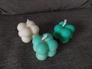 świeczka sojowa wolnostojąca mini bubble zestaw