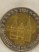2 euro okolicznościowe Niemcy 2006 Brama Holsztyńska w Lubece Znak men F 