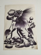 Stary rysunek z lat 90 fantasy