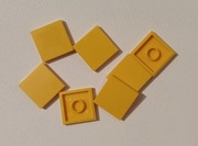 Klocek 2x2 płaski ciemny żółty - 10 szt.