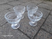 Zestaw 4 szt. pucharki do deserów szklane