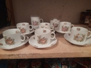 Porcelana zestaw do kawy herbaty miłość wiedeńska