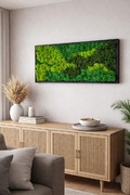 Obraz z mchu w drewnianej ramce 30x60