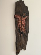 Ikona Jezus Chrystus Pasja stare drewno