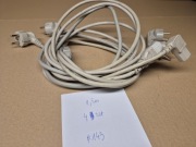 Kabel zasilający szary, PE+N, 10/16A,250V, 1,5 m SZARY