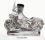 Szklana butelka w kształcie motocykla 300 ml