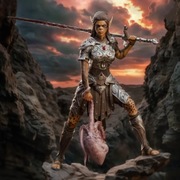 Figurka druk 3D żywica " Lae'zel (Baldur's Gate 3) - F436 "- 120 mm