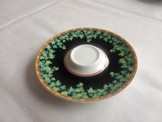 Versace Rosenthal Gold Ivy spodek pod filiżankę mokki , świecę