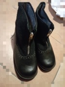 Buty skórzane PRL vintage 