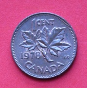 1  Cent  1978  r  -     Kanada    Liść klonu
