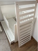 Łóżeczko dziecięce białe matowe