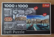 Trefl Puzzle Włochy 1000 + 1000