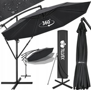 Parasol z wysięgnikiem regulowany 350 x 240 cm + podstawa do parasola