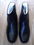 Buty GREGOR 36/37 23.5cm trzewiki zimowe skórzane wysokie czarne Skóra Nowe