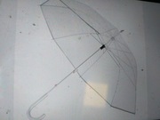 Parasol przezroczysty 