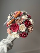 Candle box świąteczny flower box- świąteczny prezent-stroik świąteczny