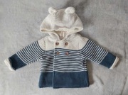 Gruby rozpinany sweter z kapturem M&S