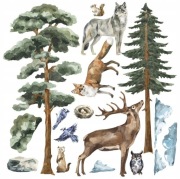 Naklejki leśne zwierzęta xl