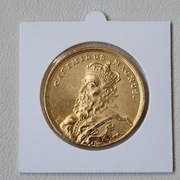 Suita KRÓLEWSKA - Medal - KAZIMIERZ WIELKI - platerowana złotem 