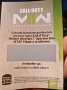 Kod do gry Call Of Duty MW II Burger King