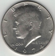 USA Half dollar 1/2 dolara 50 centów 1974 - 30,61 mm - nr 1