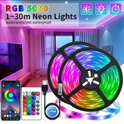 LED Taśma RGB 5050 USB 10m-15m Sterowanie Telefon - Bluetooth Apka + Pilot