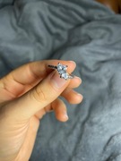 Pierścionek srebrny 925 z cyrkonią SERCE