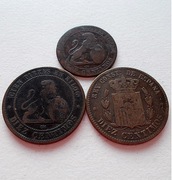 Zestaw centymów Hiszpanii