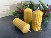 Świece z wosku pszczelego na święta