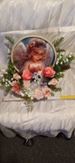 dekoracja ,duży  stroik na grób dziecka z aniołkiem / str. nr 10/