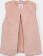 puszysta kamizelka bezrękawnik 152 cm różowa plusz