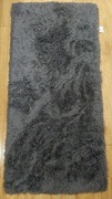 Ciemnoszary stylowy dywan typu Shaggy o wymiarach 160cm x 80cm