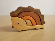Konstruktor drewniany (układanka klocki drewniane), puzzle "Jeżyk"