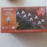 Lampki led grzybki 380cm 20 led