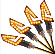 Uniwersalny kierunkowskaz 12 V LED do motocykla, 15 diod LED, 4 sztuki