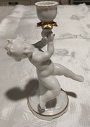 Świecznik z putto firmy Ilmanau, wysokość 16,5 cm