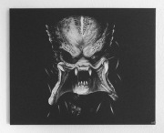 Predator Obraz ręcznie rzeźbiony na blasze Grawer